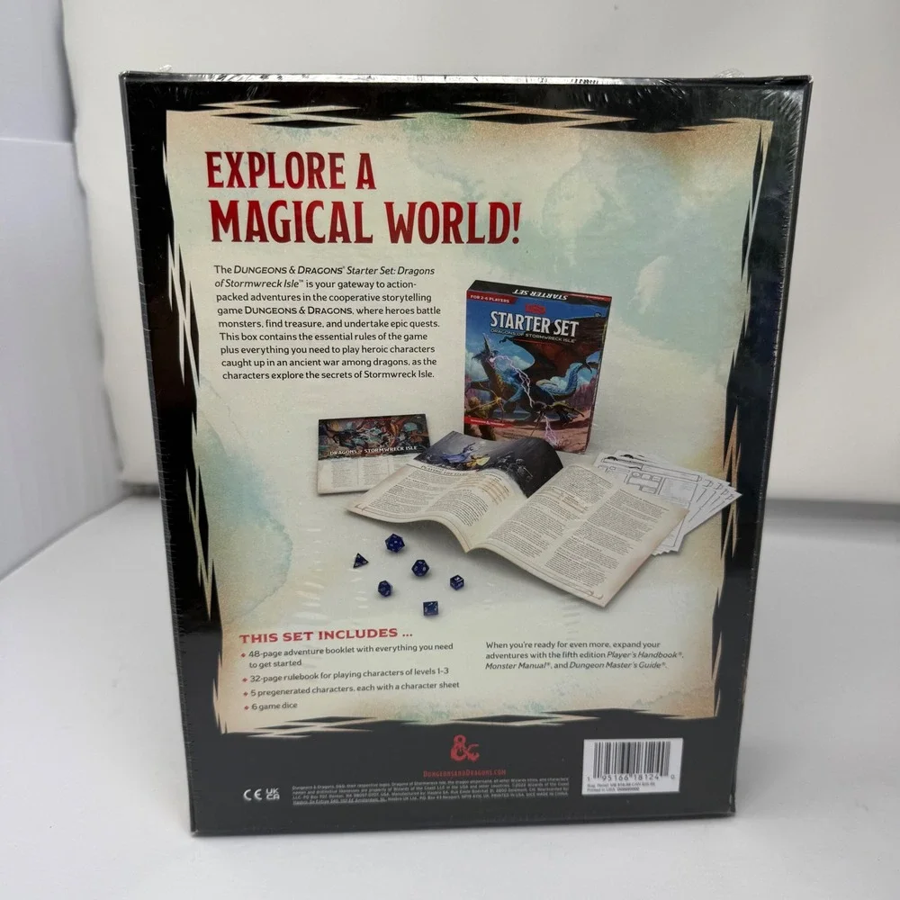 Dungeons & Dragons Starter Set Dragons of Stormwreck Isle New Sealed RPG Fantasy